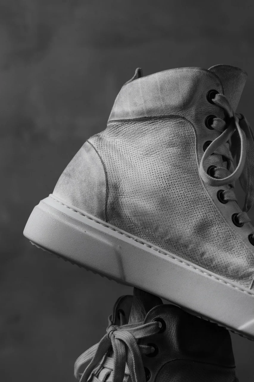 masnada SNEAKERS ALTA HIGH TOP / PELLE BUFALO (DIRTY WHITE) - Image 17
