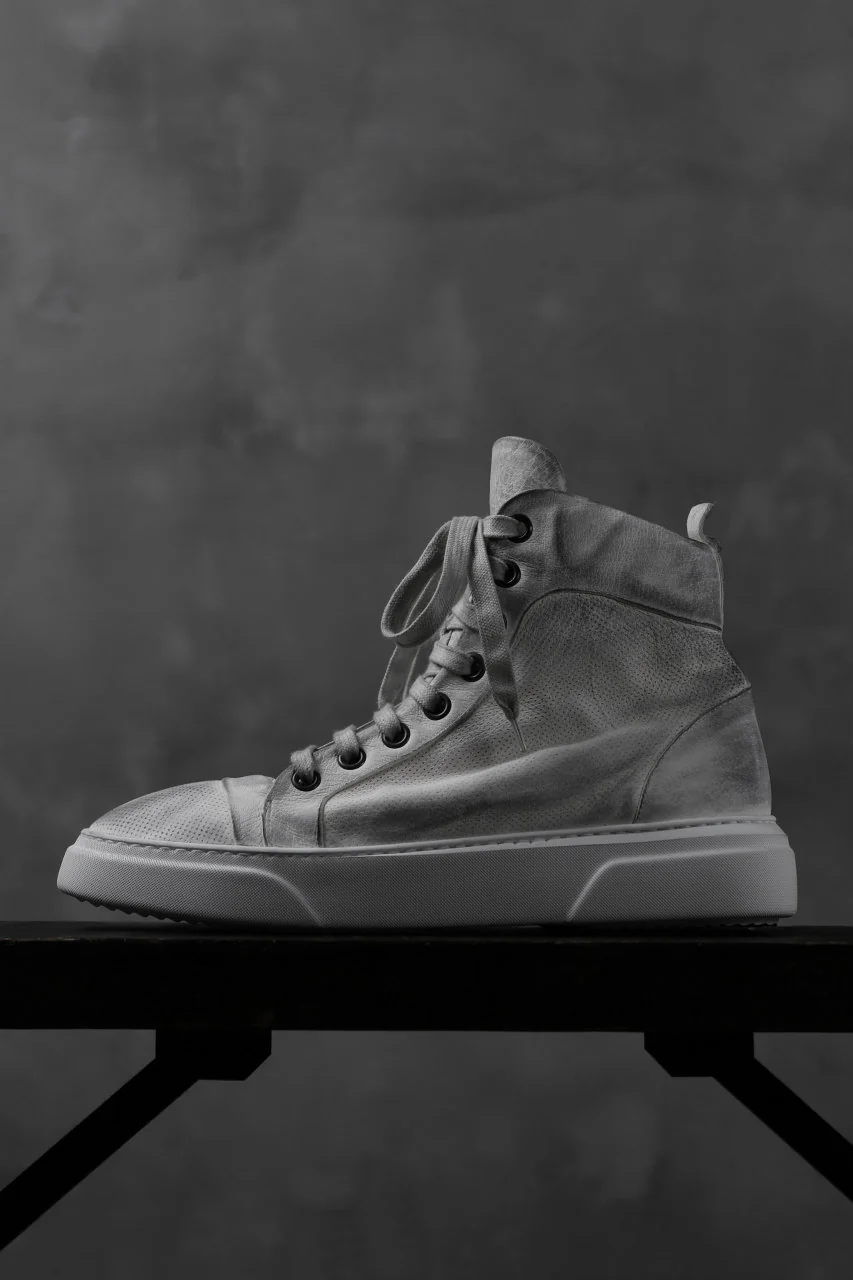 masnada SNEAKERS ALTA HIGH TOP / PELLE BUFALO (DIRTY WHITE) - Image 2