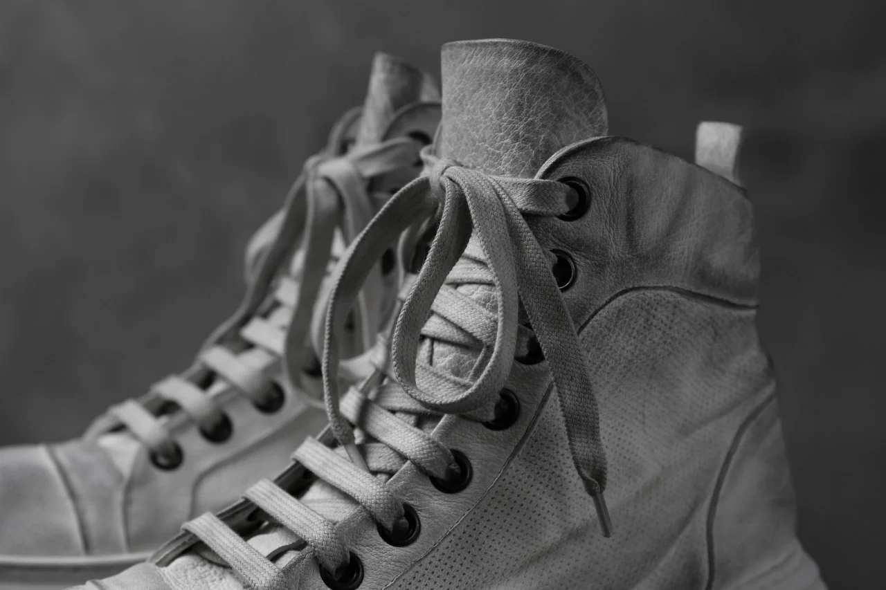 masnada SNEAKERS ALTA HIGH TOP / PELLE BUFALO (DIRTY WHITE) - Image 31