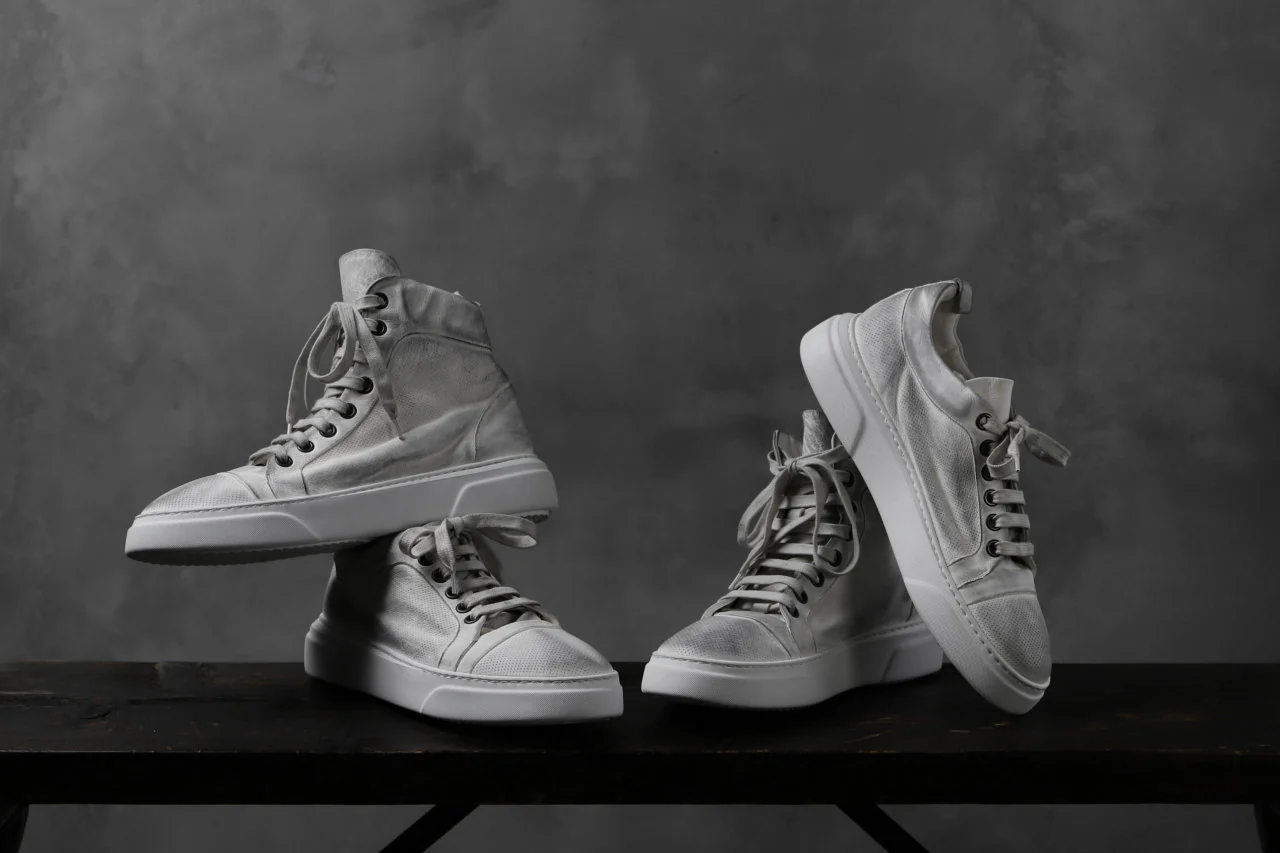 masnada SNEAKERS ALTA HIGH TOP / PELLE BUFALO (DIRTY WHITE) - Image 34
