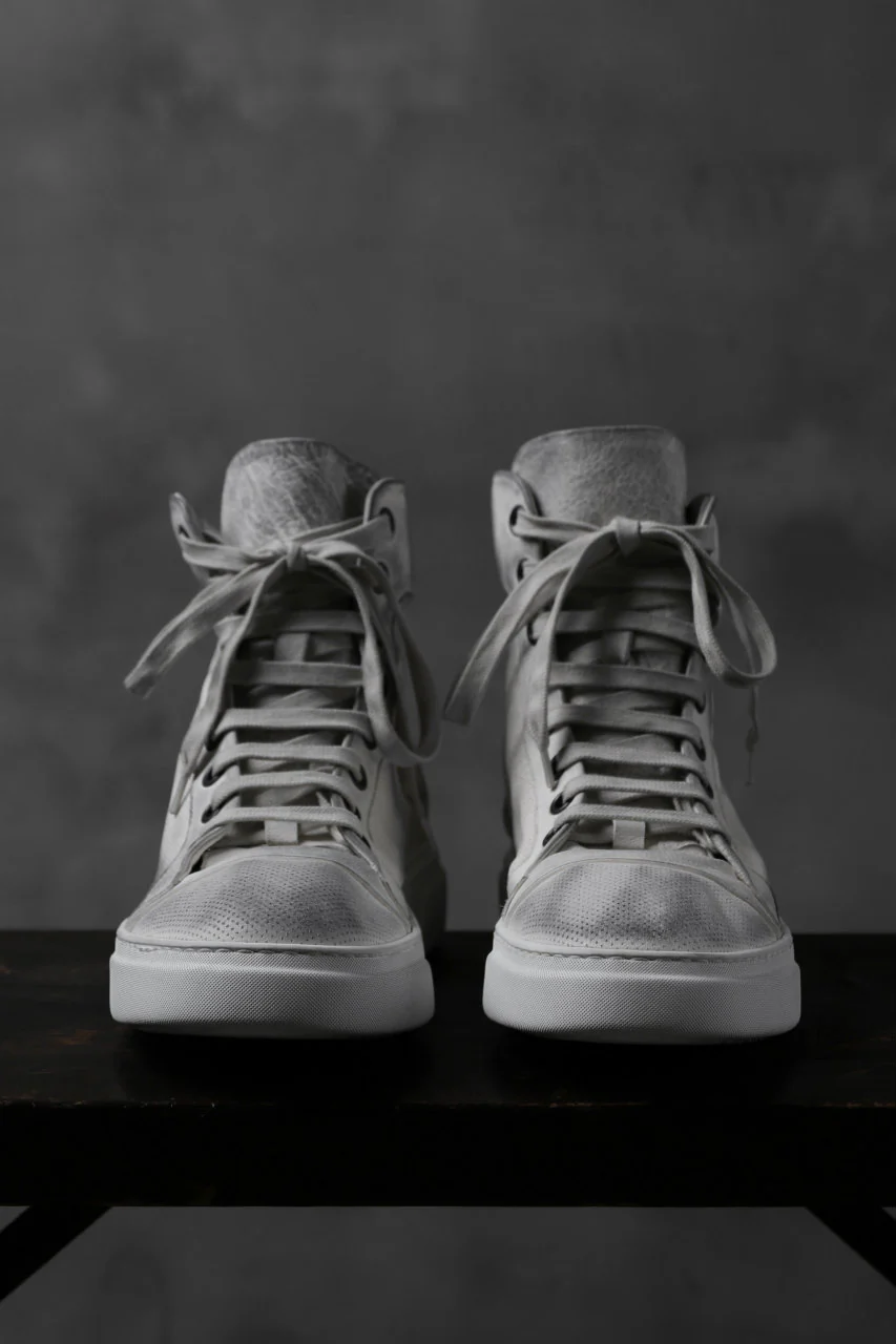 masnada SNEAKERS ALTA HIGH TOP / PELLE BUFALO (DIRTY WHITE) - Image 5