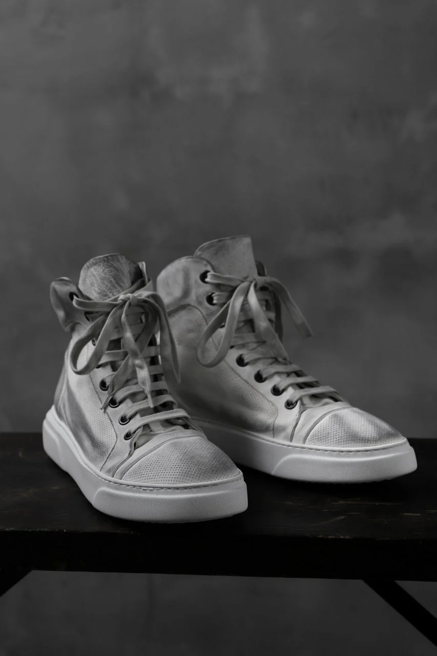 masnada SNEAKERS ALTA HIGH TOP / PELLE BUFALO (DIRTY WHITE) - Image 6