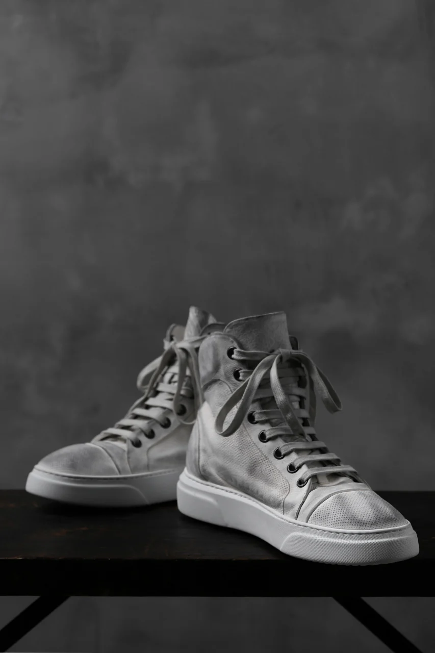 masnada SNEAKERS ALTA HIGH TOP / PELLE BUFALO (DIRTY WHITE) - Image 7