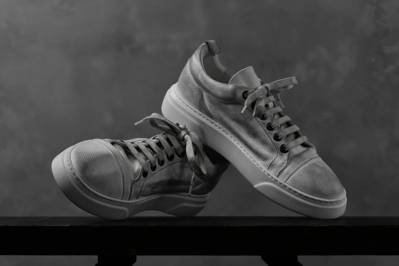 masnada SNEAKERS LOW / PELLE BUFALO (DIRTY WHITE) - Image 22
