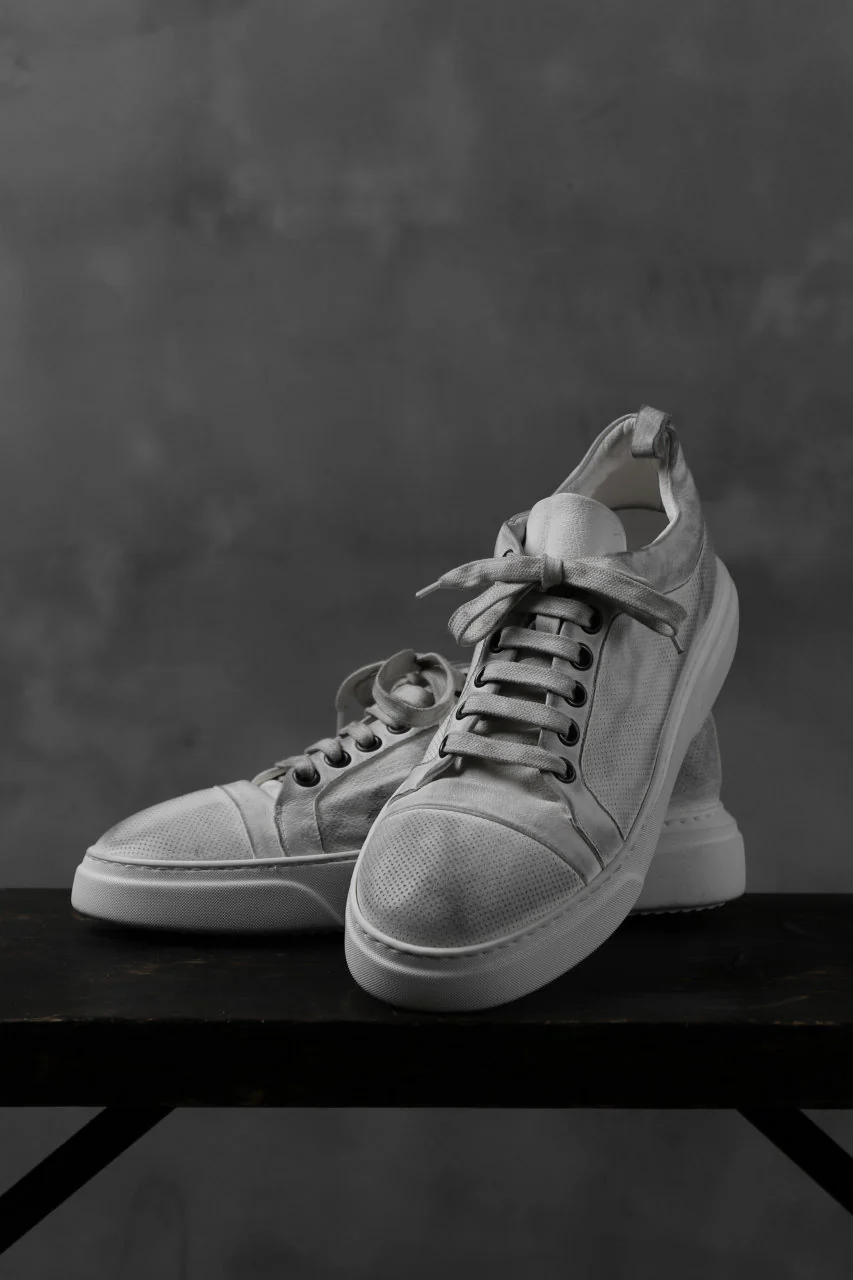 masnada SNEAKERS LOW / PELLE BUFALO (DIRTY WHITE) - Image 3