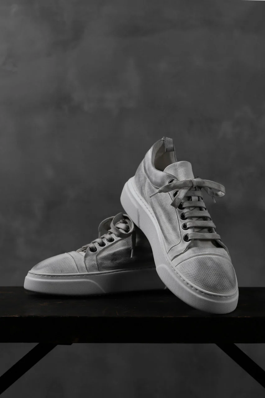 masnada SNEAKERS LOW / PELLE BUFALO (DIRTY WHITE) - Image 4