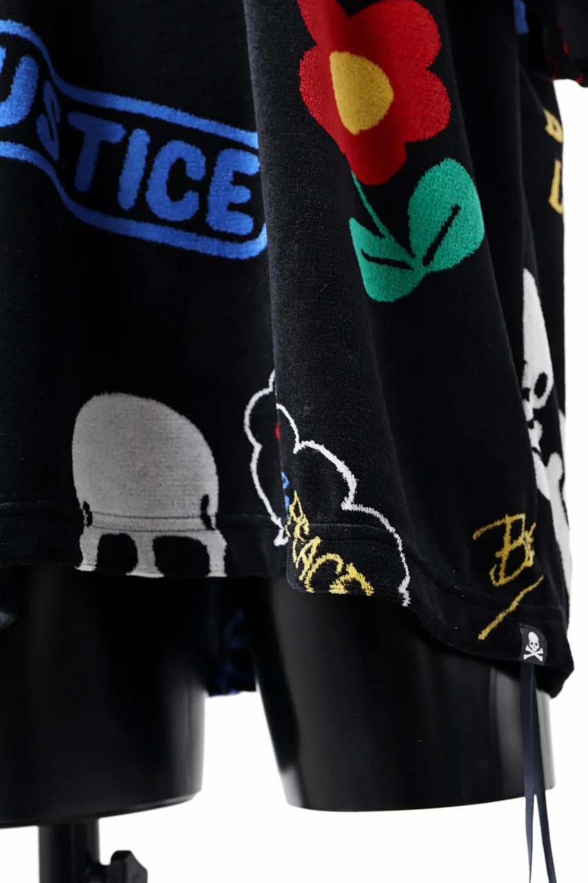 mastermind JAPAN ALL-OVER DESIGN VELOUR TEE / BOXY FIT (MULTI) - Image 14