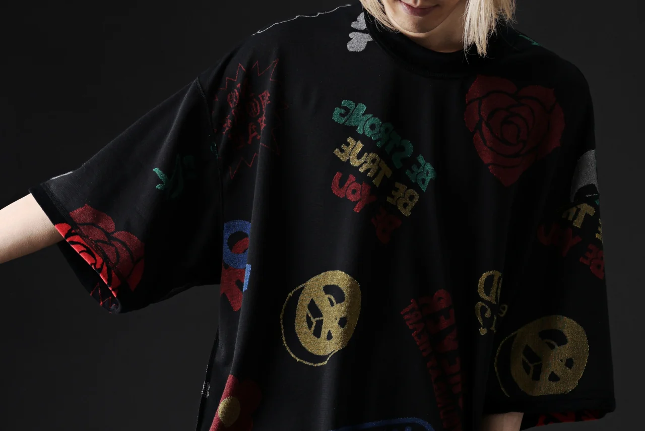 mastermind JAPAN ALL-OVER DESIGN VELOUR TEE / BOXY FIT (MULTI) - Image 39