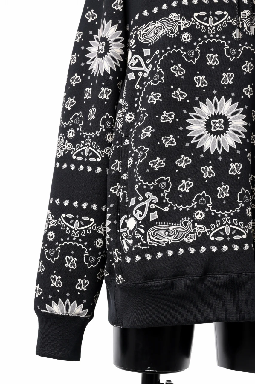 mastermind JAPAN BANDANA HOODIE / REGULAR FIT (BLACK BASE) - Image 11