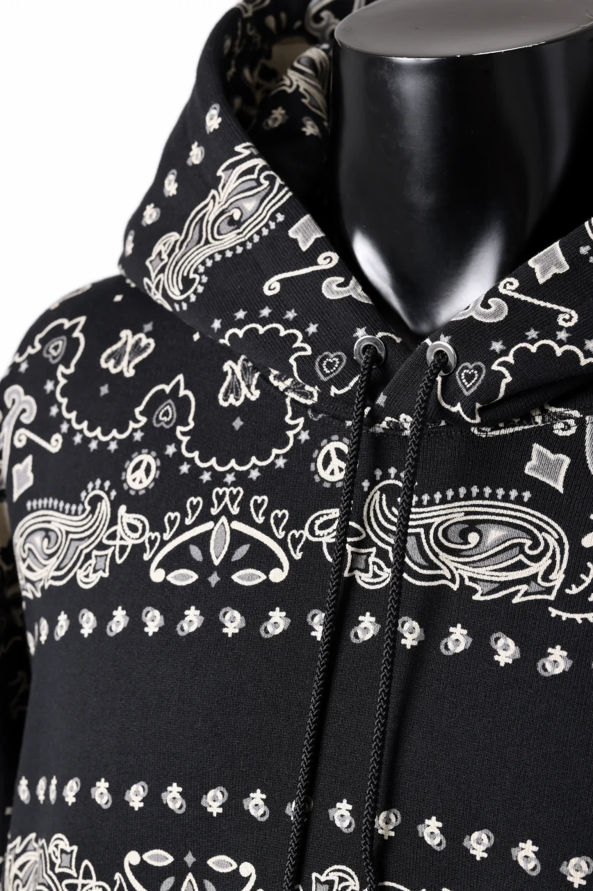 mastermind JAPAN BANDANA HOODIE / REGULAR FIT (BLACK BASE) - Image 13