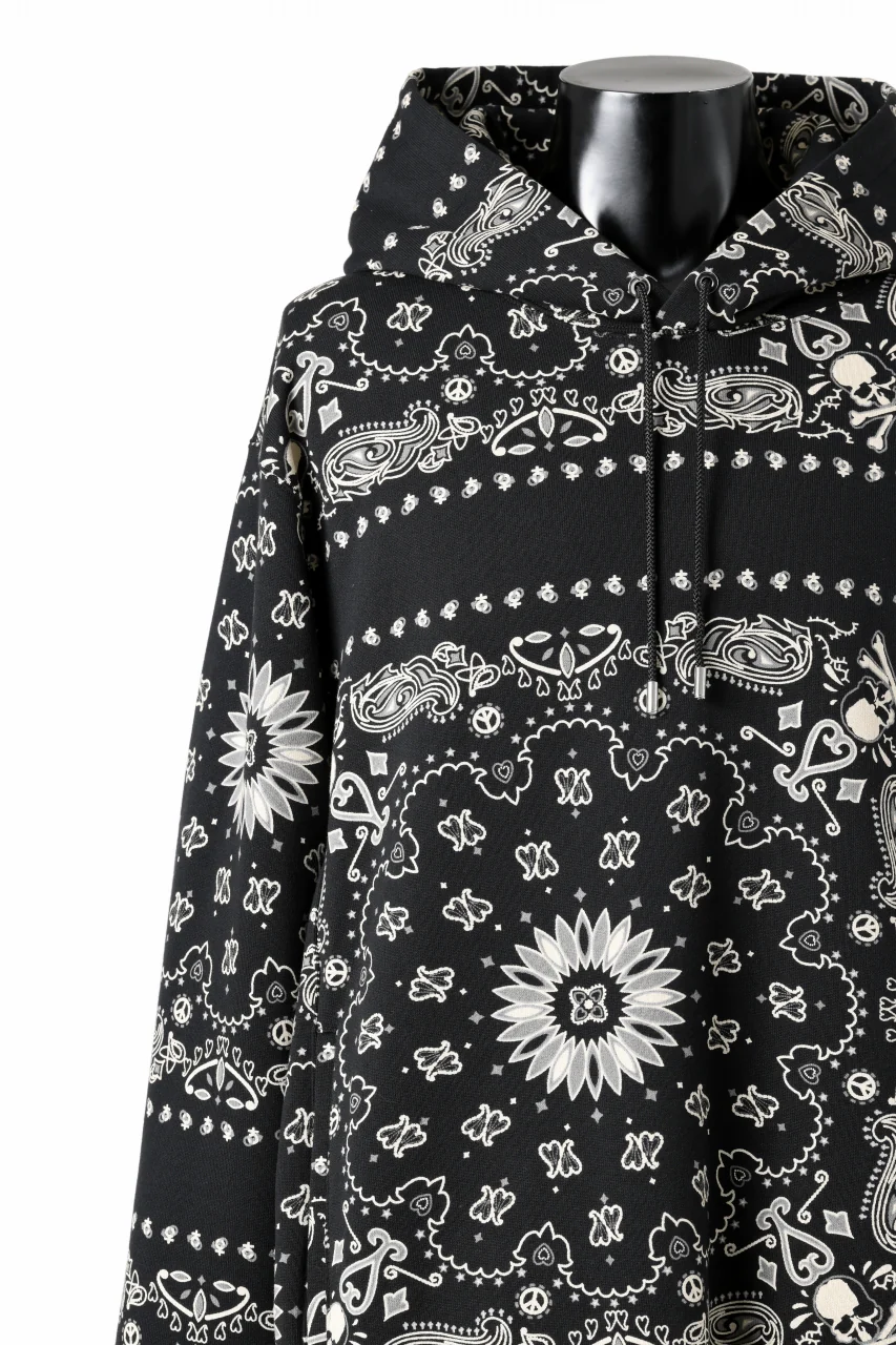 mastermind JAPAN BANDANA HOODIE / REGULAR FIT (BLACK BASE) - Image 14
