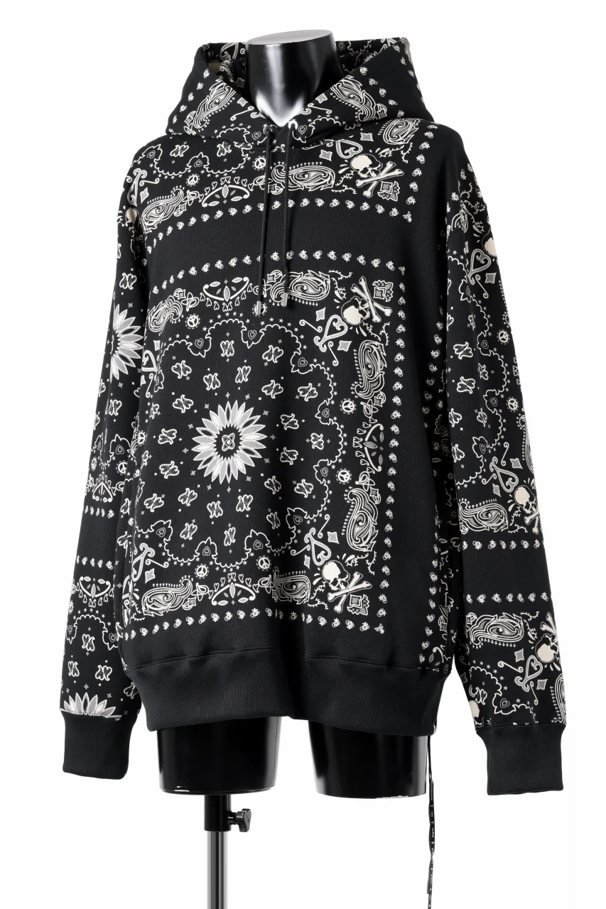mastermind JAPAN BANDANA HOODIE / REGULAR FIT (BLACK BASE) - Image 3