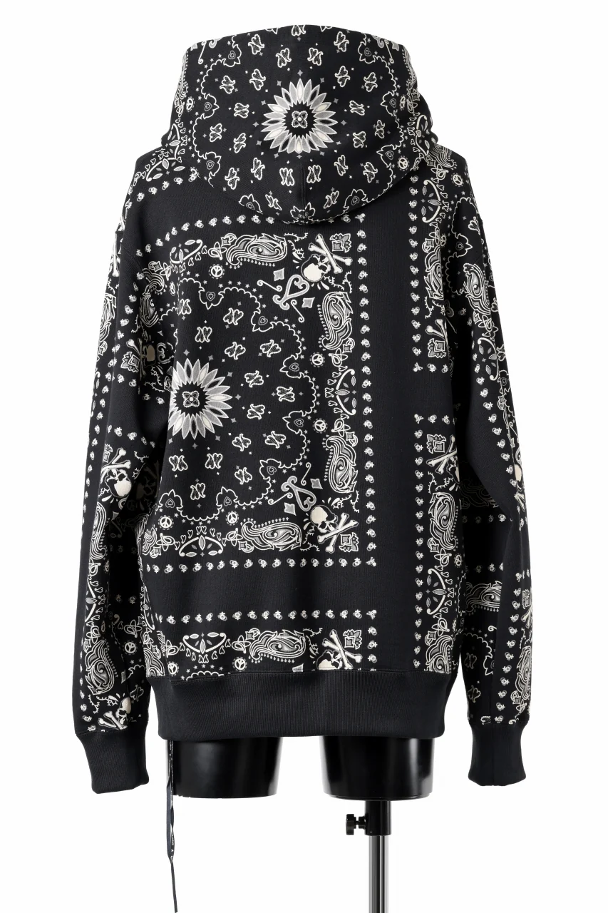 mastermind JAPAN BANDANA HOODIE / REGULAR FIT (BLACK BASE) - Image 5