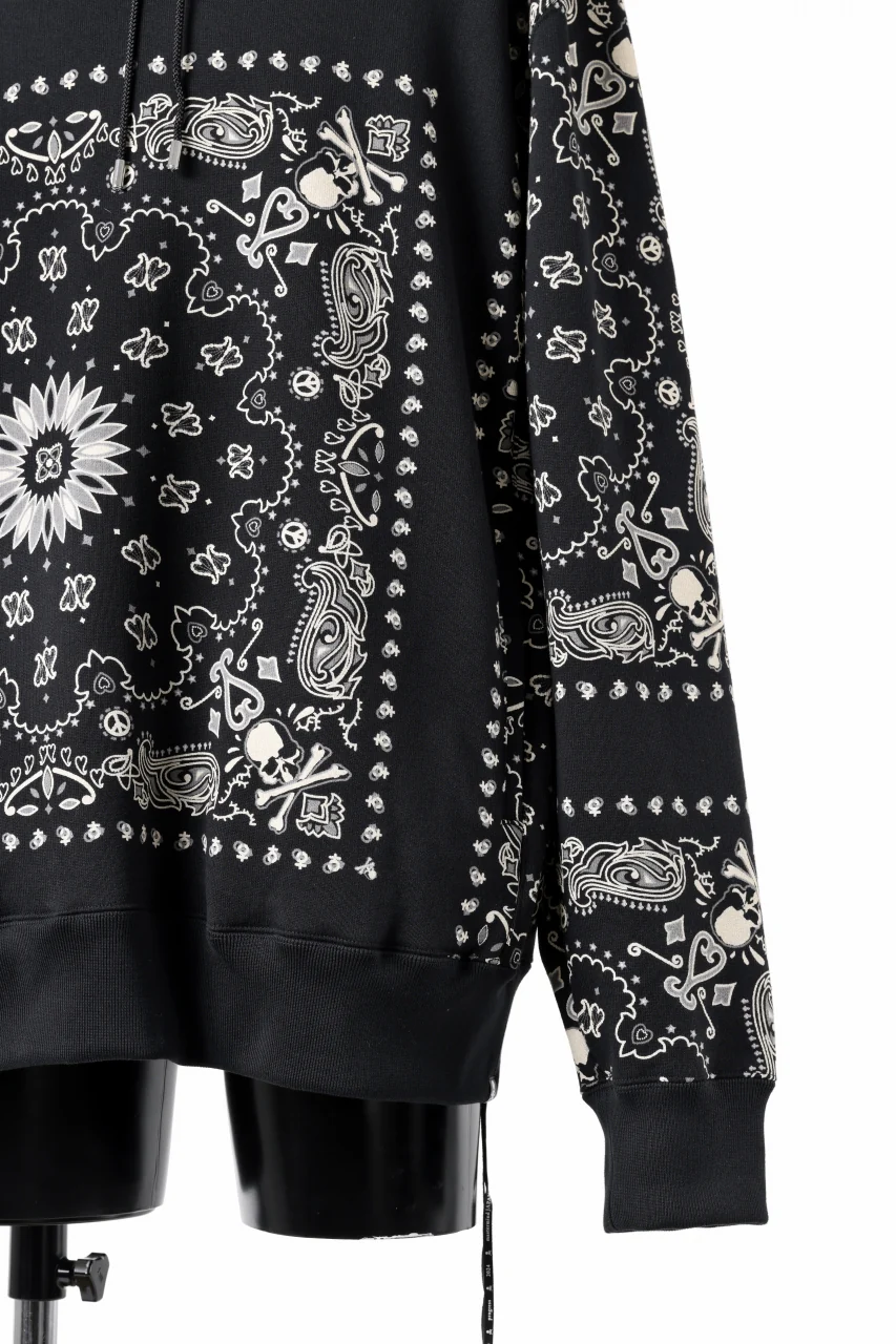 mastermind JAPAN BANDANA HOODIE / REGULAR FIT (BLACK BASE) - Image 9