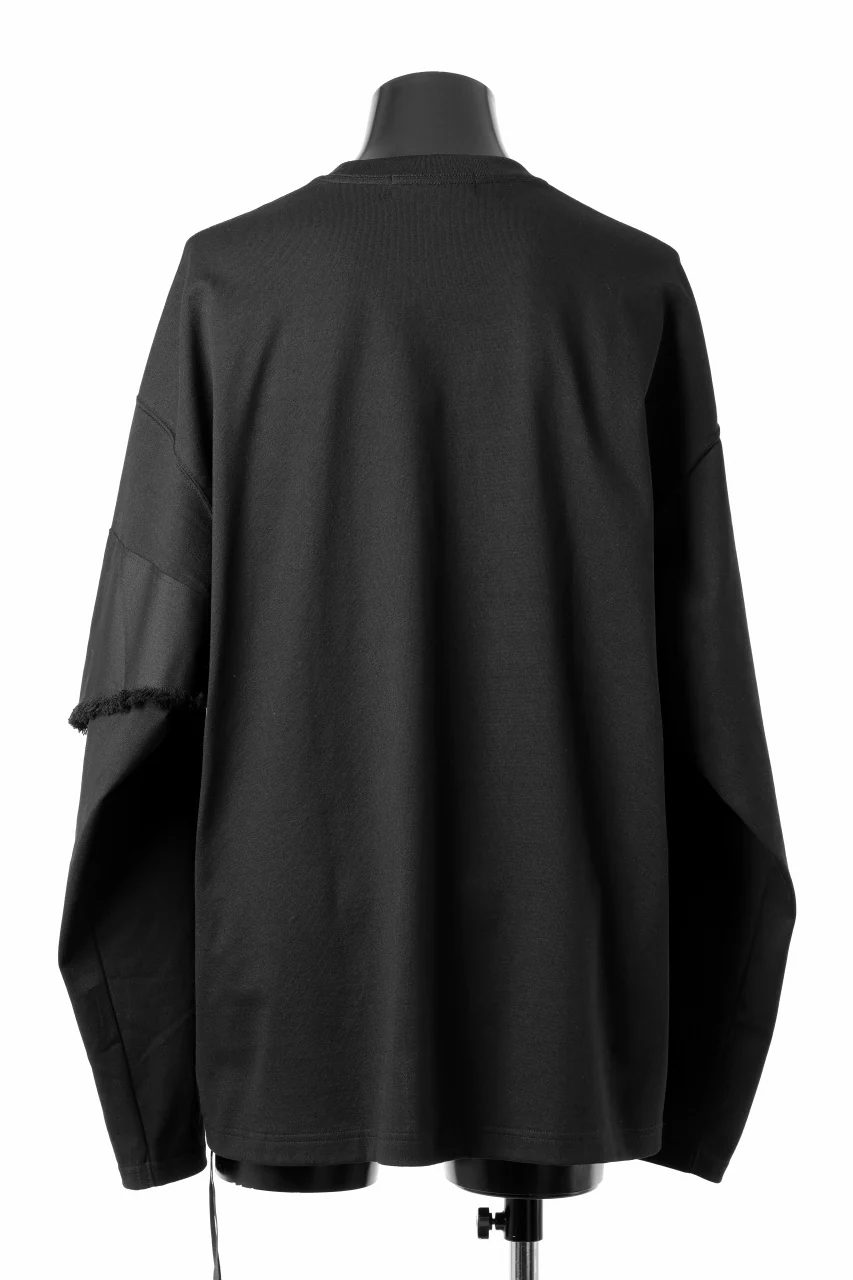 mastermind JAPAN BANDANA LS TEE / BOXY FIT (BLACK x BLACK) - Image 5