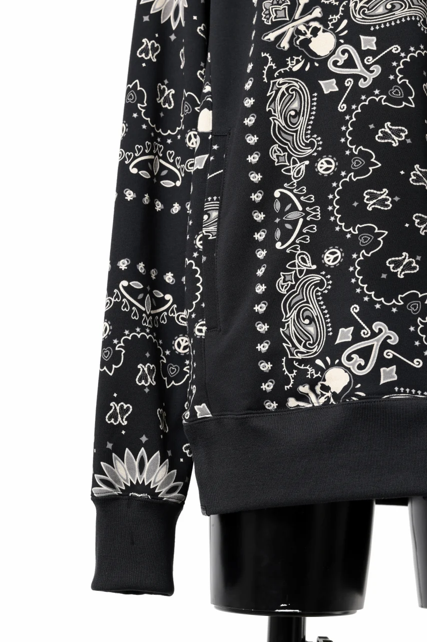 mastermind JAPAN BANDANA SWEATSHIRT / REGULAR FIT (BLACK BASE) - Image 12