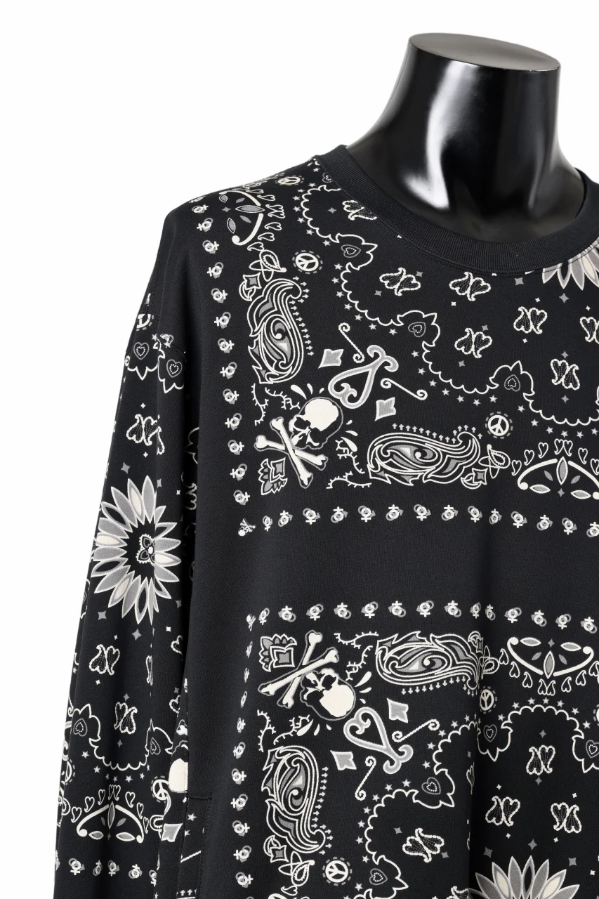mastermind JAPAN BANDANA SWEATSHIRT / REGULAR FIT (BLACK BASE) - Image 13