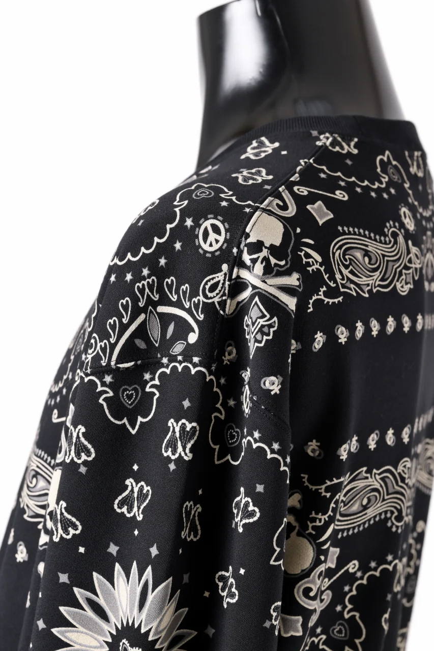 mastermind JAPAN BANDANA SWEATSHIRT / REGULAR FIT (BLACK BASE) - Image 14