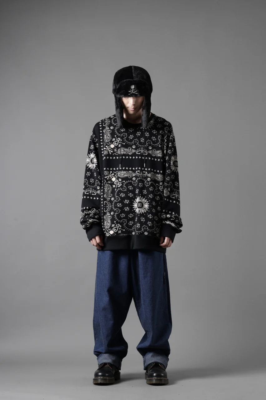mastermind JAPAN BANDANA SWEATSHIRT / REGULAR FIT (BLACK BASE) - Image 18
