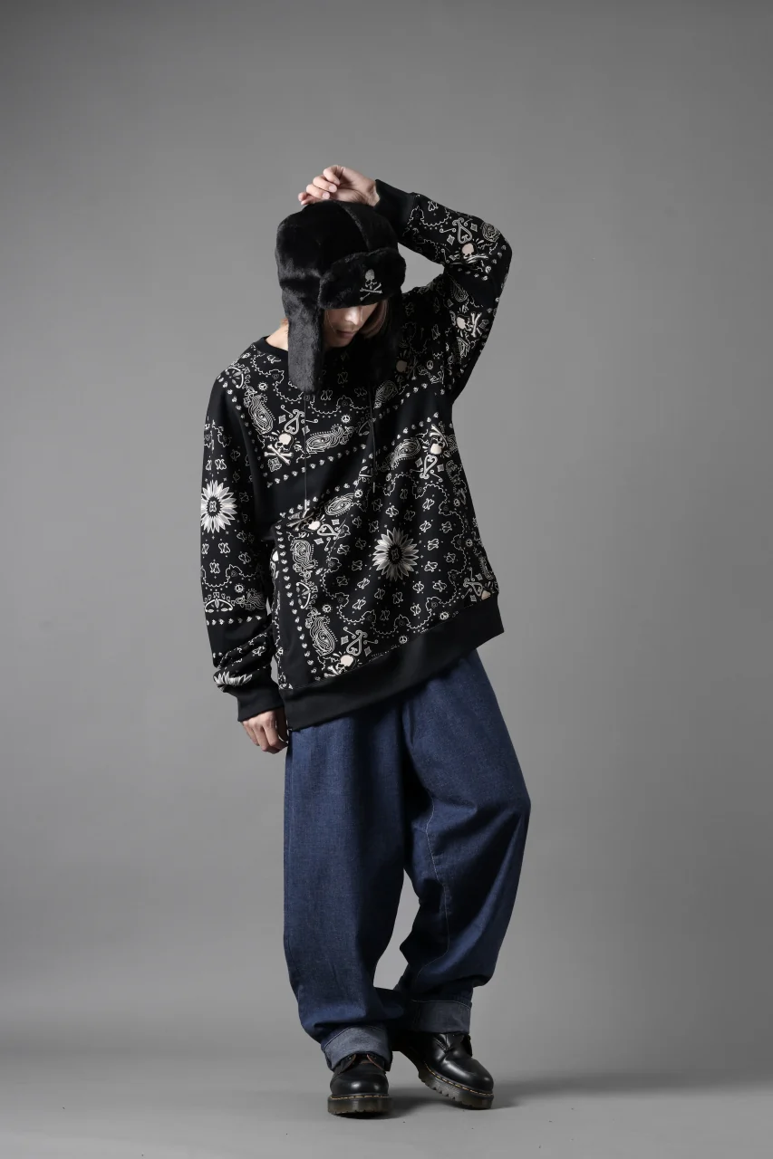 mastermind JAPAN BANDANA SWEATSHIRT / REGULAR FIT (BLACK BASE) - Image 19