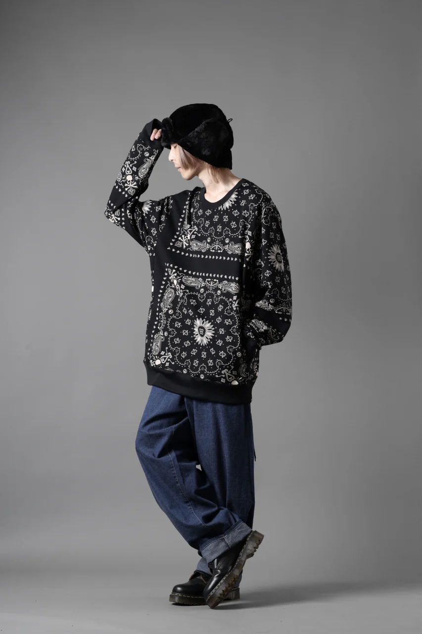 mastermind JAPAN BANDANA SWEATSHIRT / REGULAR FIT (BLACK BASE) - Image 20