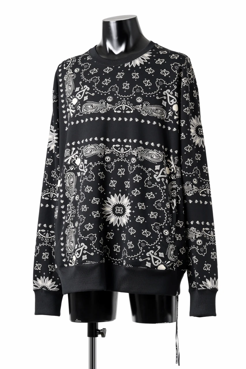 mastermind JAPAN BANDANA SWEATSHIRT / REGULAR FIT (BLACK BASE) - Image 3