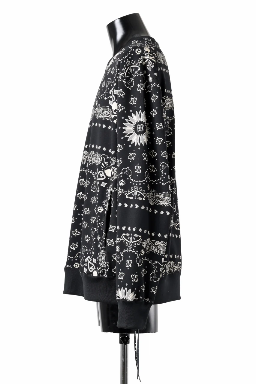 mastermind JAPAN BANDANA SWEATSHIRT / REGULAR FIT (BLACK BASE) - Image 4