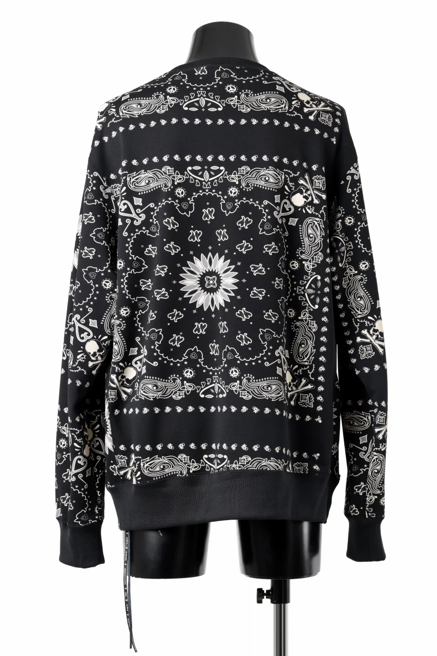 mastermind JAPAN BANDANA SWEATSHIRT / REGULAR FIT (BLACK BASE) - Image 5
