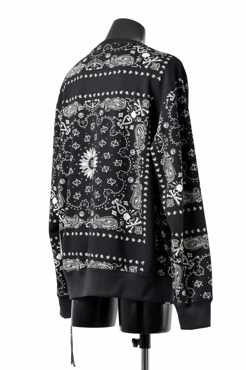 mastermind JAPAN BANDANA SWEATSHIRT / REGULAR FIT (BLACK BASE) - Image 6