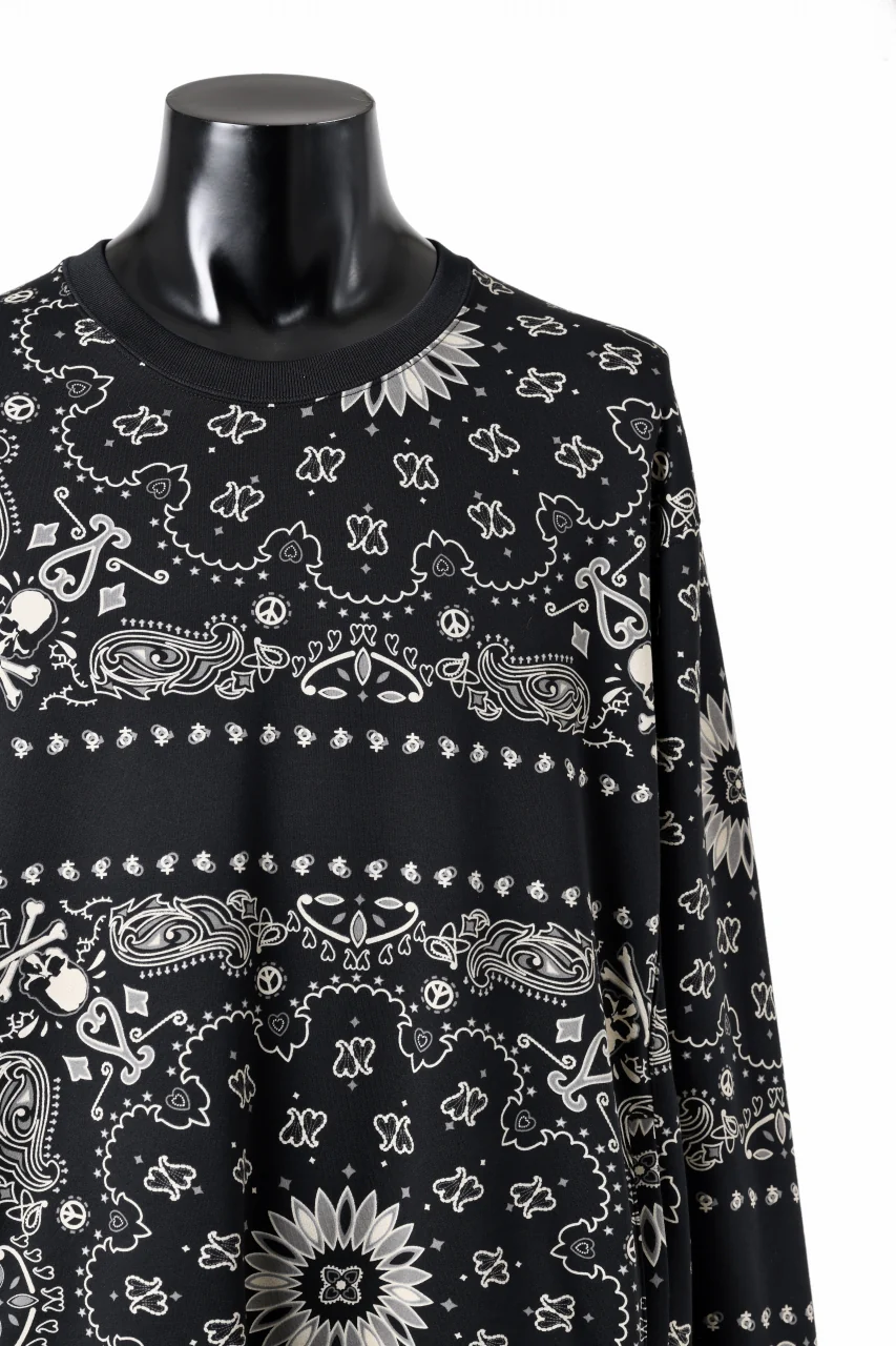 mastermind JAPAN BANDANA SWEATSHIRT / REGULAR FIT (BLACK BASE) - Image 7