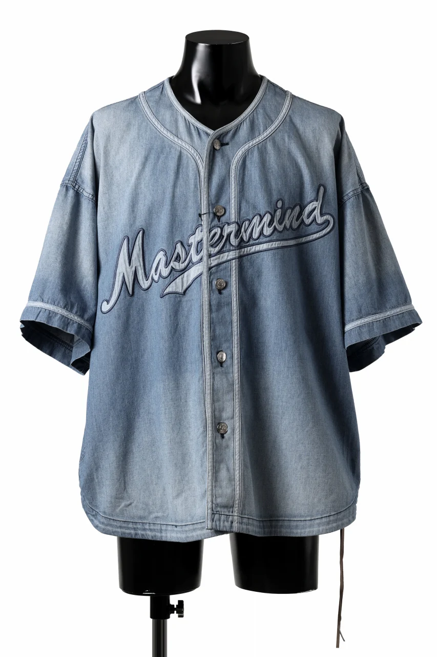mastermind JAPAN BASEBALL DENIM SHIRT (INDIGO)
