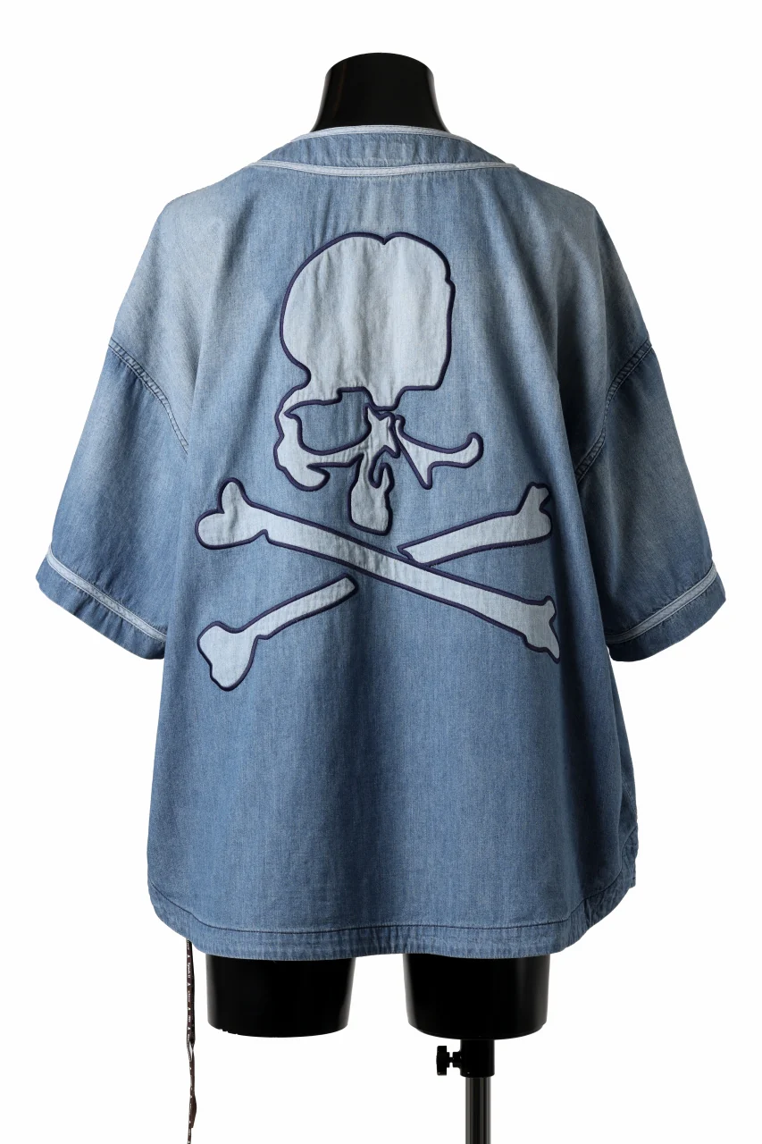 mastermind JAPAN BASEBALL DENIM SHIRT (INDIGO) - Image 2