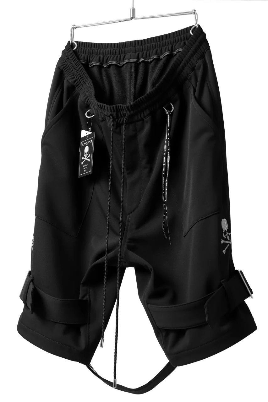 mastermind JAPAN BONDAGE SHORT PANTS / HIGH END JERSEY (BLACK) - Image 2