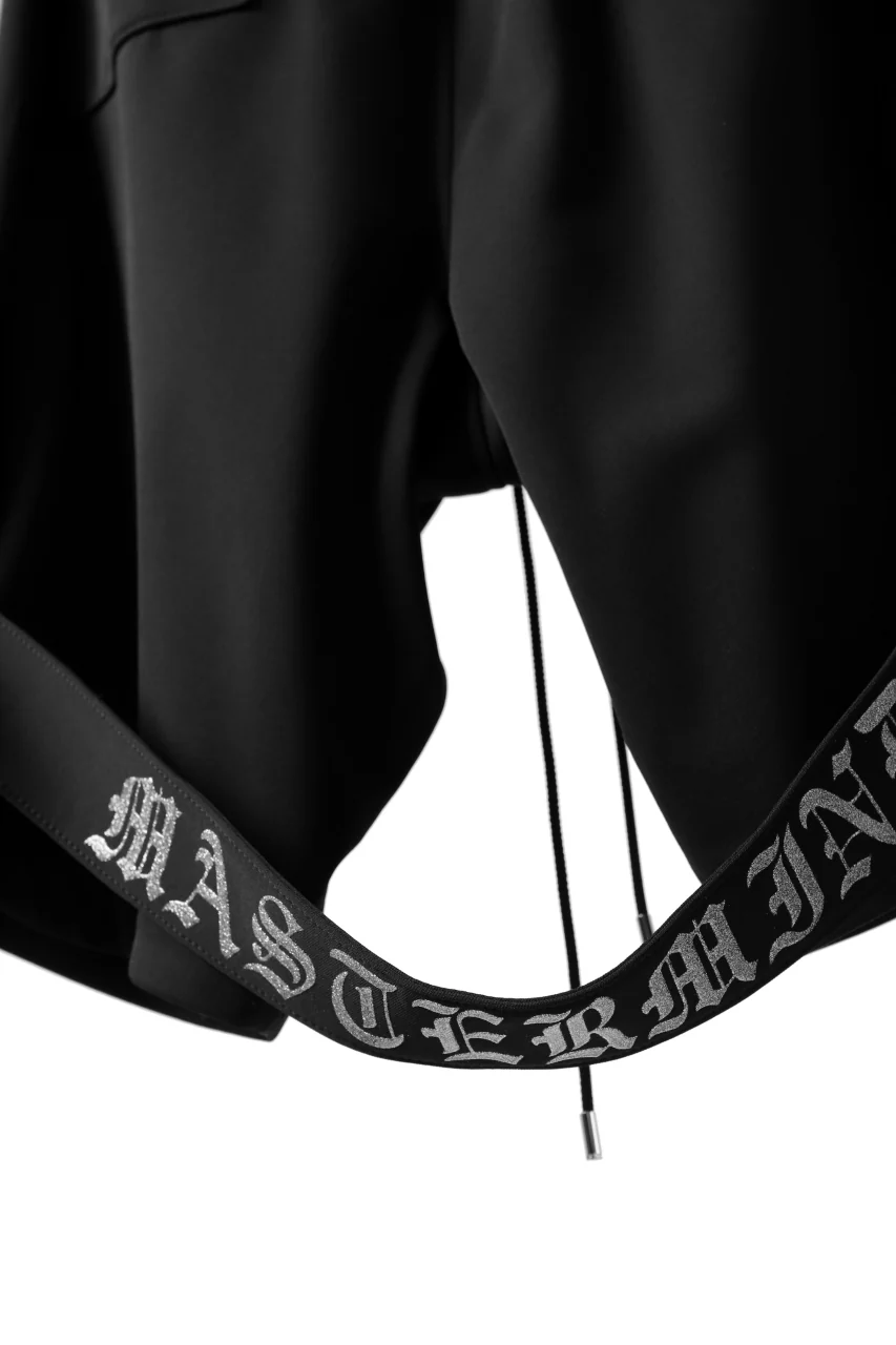 mastermind JAPAN BONDAGE SHORT PANTS / HIGH END JERSEY (BLACK) - Image 4
