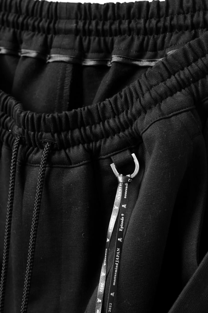 mastermind JAPAN BONDAGE SLIM TROUSERS / MEDIUM C-JERSEY STRETCH (BLACK) - Image 14