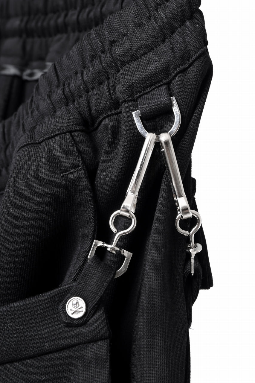 mastermind JAPAN BONDAGE SLIM TROUSERS / MEDIUM C-JERSEY STRETCH (BLACK) - Image 17