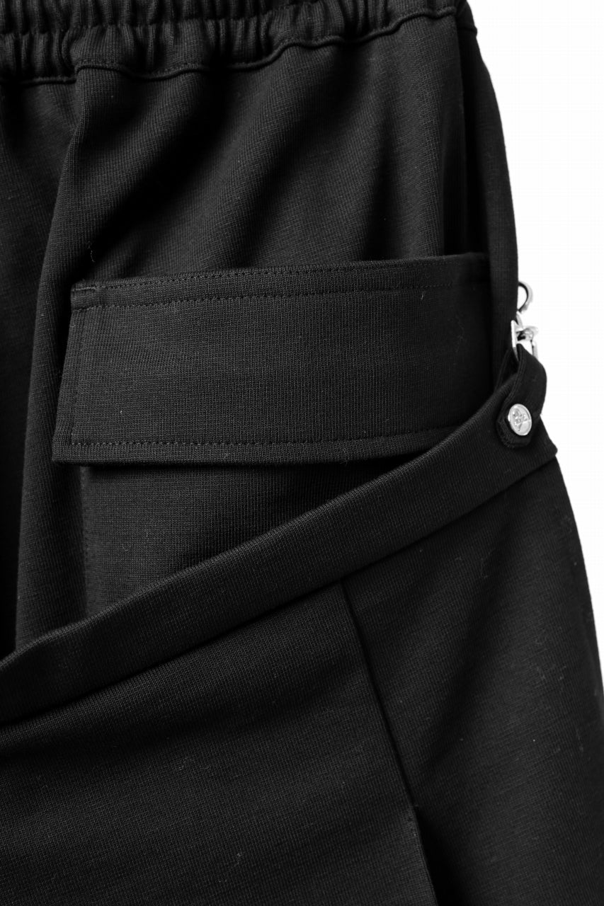 mastermind JAPAN BONDAGE SLIM TROUSERS / MEDIUM C-JERSEY STRETCH (BLACK) - Image 23