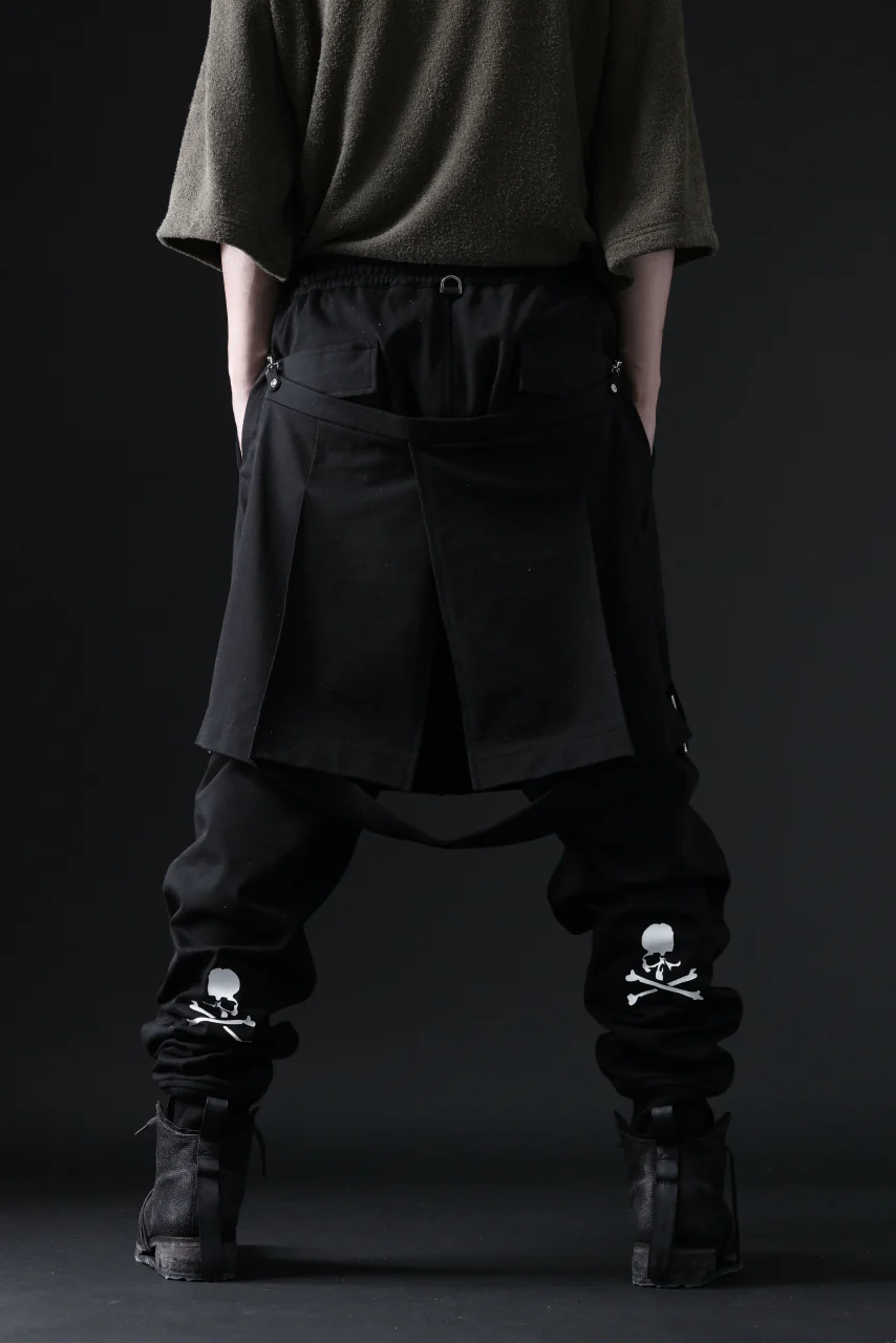 mastermind JAPAN BONDAGE SLIM TROUSERS / MEDIUM C-JERSEY STRETCH (BLACK) - Image 35
