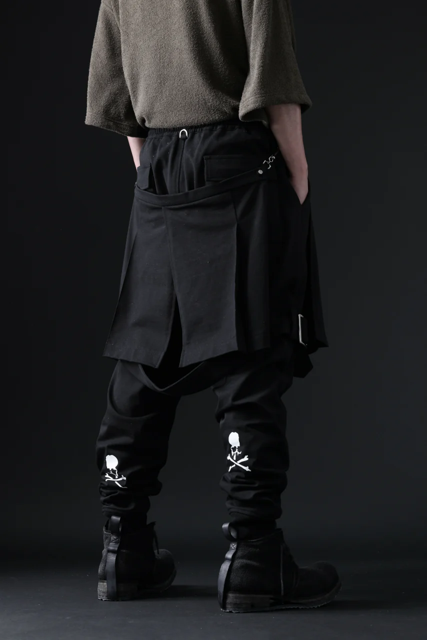 mastermind JAPAN BONDAGE SLIM TROUSERS / MEDIUM C-JERSEY STRETCH (BLACK) - Image 36