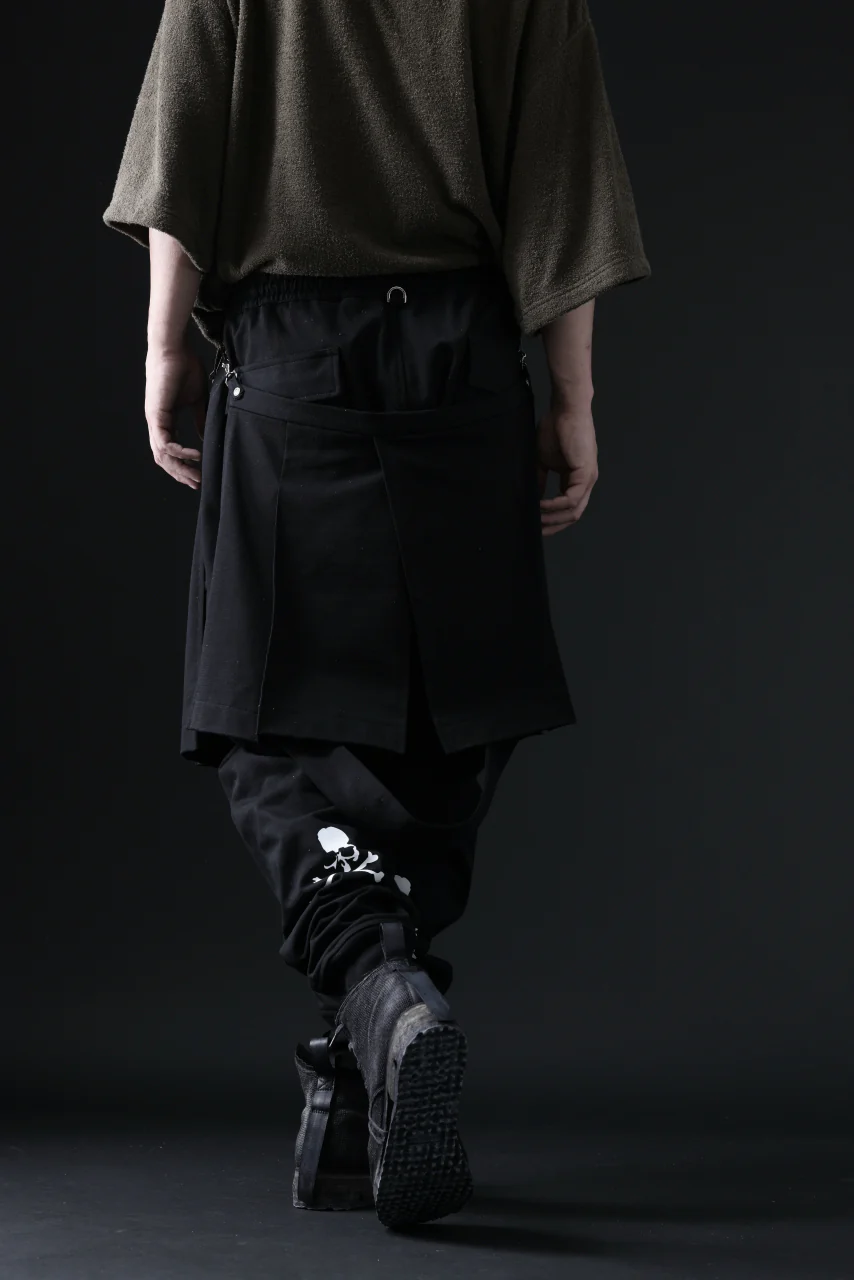 mastermind JAPAN BONDAGE SLIM TROUSERS / MEDIUM C-JERSEY STRETCH (BLACK) - Image 37