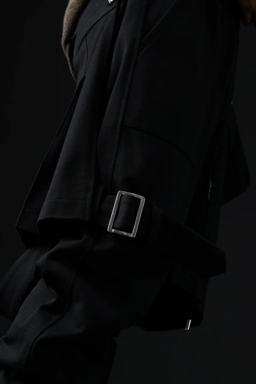 mastermind JAPAN BONDAGE SLIM TROUSERS / MEDIUM C-JERSEY STRETCH (BLACK) - Image 50