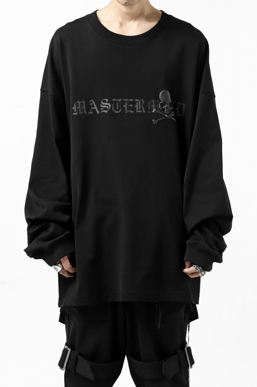 mastermind JAPAN BOXY-FIT LS / RUBBER AND FOAM PRINTED (BLACK) - Image 3