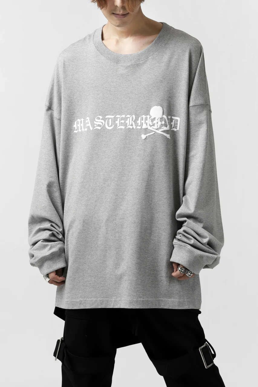 mastermind JAPAN BOXY-FIT LS / RUBBER AND FOAM PRINTED (GREY) - Image 3
