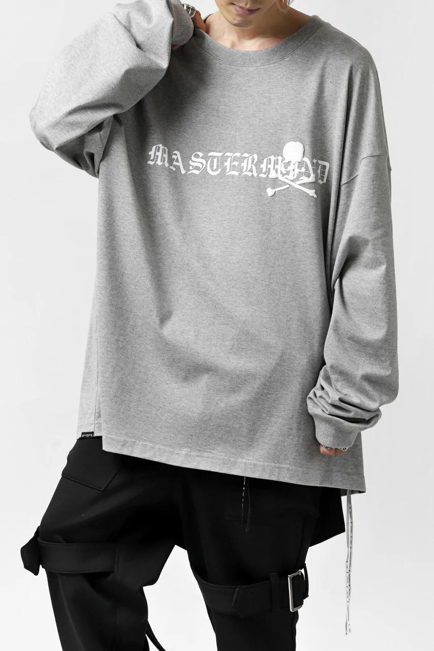 mastermind JAPAN BOXY-FIT LS / RUBBER AND FOAM PRINTED (GREY) - Image 7