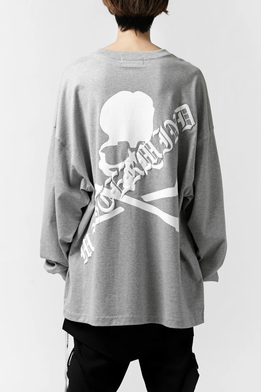 mastermind JAPAN BOXY-FIT LS / RUBBER AND FOAM PRINTED (GREY) - Image 8