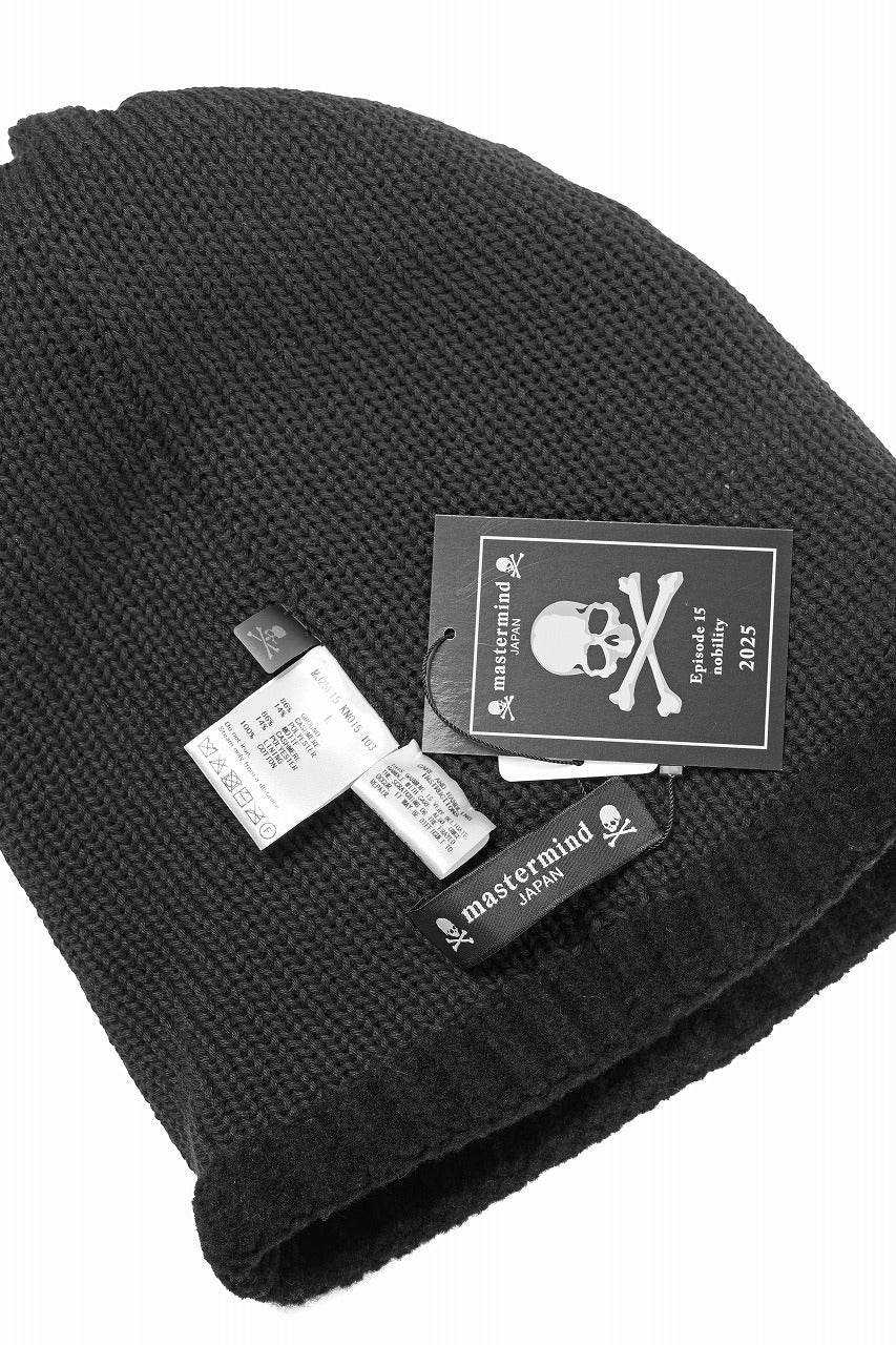 mastermind JAPAN CASHMERE BEANIE (BLACK) - Image 10