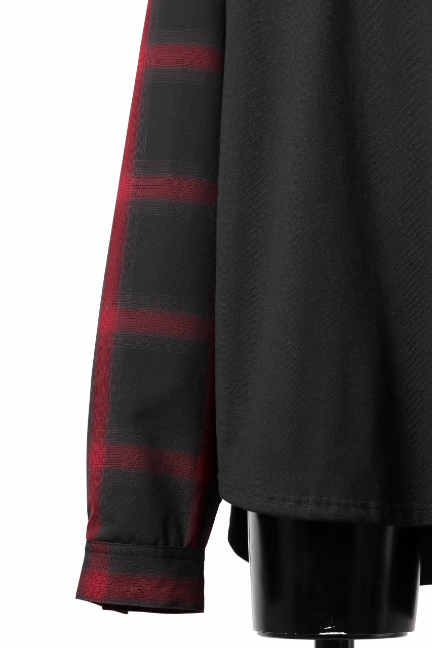 mastermind JAPAN COMBINED CHECK LS TOPS (BLACK x RED CHECK) - Image 10