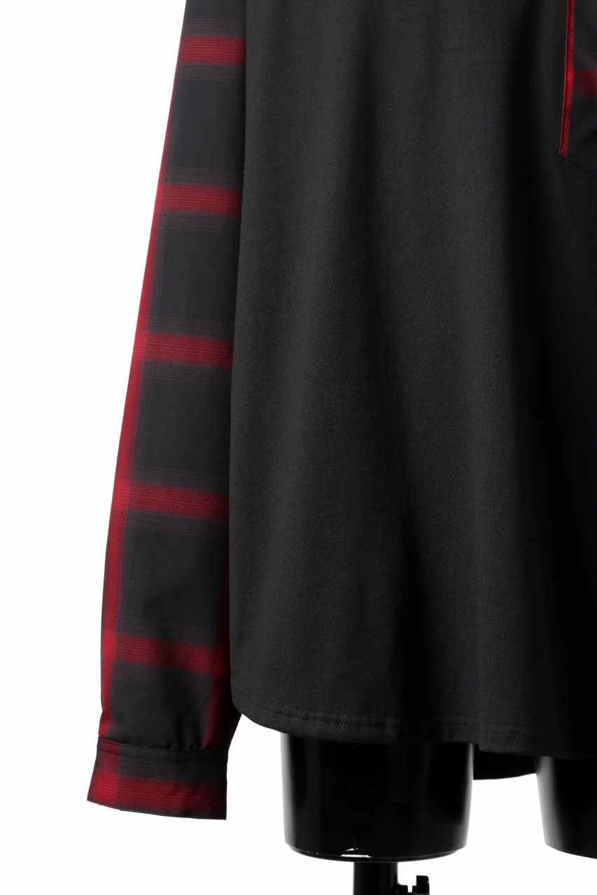 mastermind JAPAN COMBINED CHECK LS TOPS (BLACK x RED CHECK) - Image 11