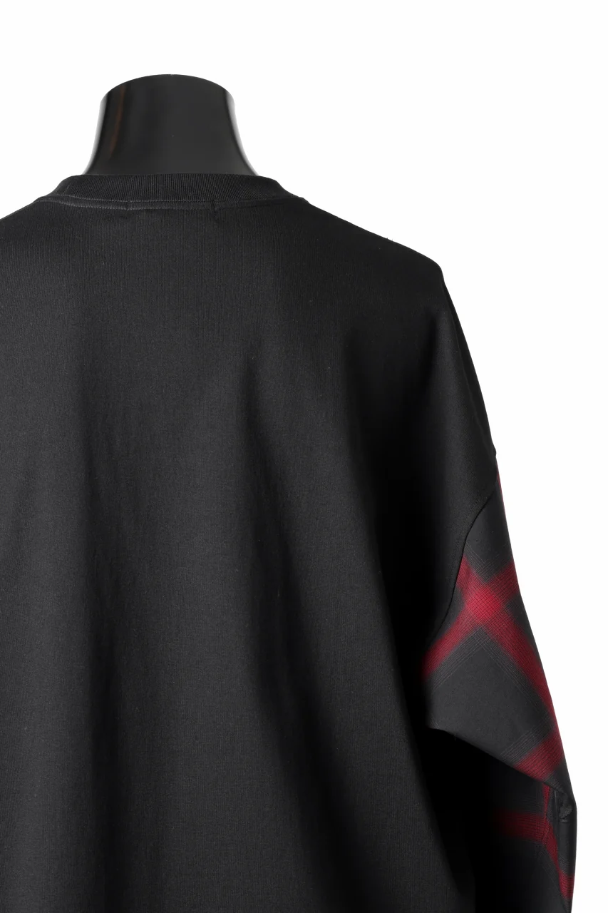 mastermind JAPAN COMBINED CHECK LS TOPS (BLACK x RED CHECK) - Image 14