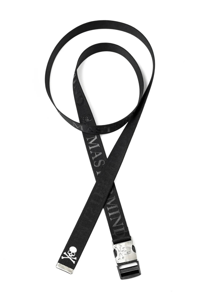 mastermind JAPAN DETACHABLE BUCKLE WOVEN BELT (BLACK) - Image 2